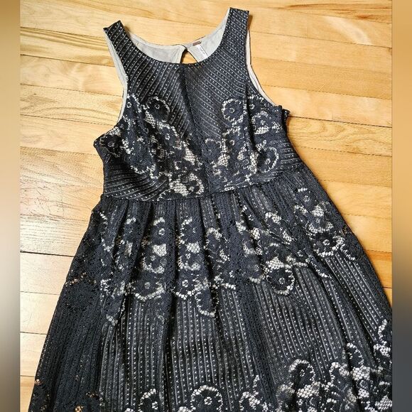 Free People Black Lace Overlay Dress - Picture 3 of 11